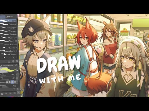 draw with me! ✦ arknights fanart 【CLIP STUDIO PAINT】