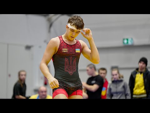 U17 Ilya Sorokin (UKR) vs Mustafa Yetim (TUR) 71kg. Greco-roman boys youth wrestling.