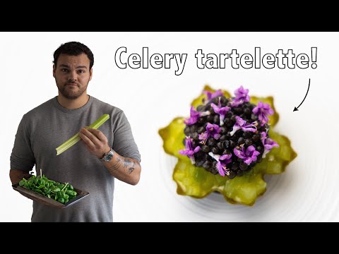 Celery & Caviar Savory Tartelette Amuse! Fine Dining & Michelin Cooking | Tips & Tricks