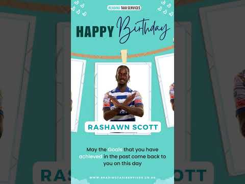 Happy Birthday l Rashawn Scott l Reading Taxi Services