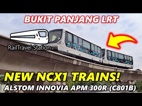 NEW NCX1 TRAINS ON BUKIT PANJANG LRT! 🇸🇬🚆 Service B Choa Chu Kang ↺ Anti-clockwise ↺ Bukit Panjang