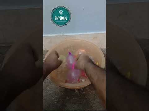 Water Balloon Pooping #colorfull #trending #funwin #entertainment