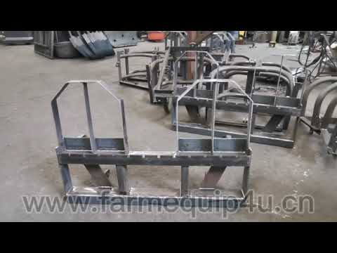 Euro quick attach skid steer pallet frame, fork pallet