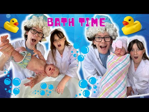 SILICONE BABY BATH TIME GONE WRONG - DR YOUNG'S CRAZY NEWBORN BATH LESSON