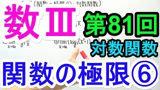 【高校数学】数Ⅲ-81 関数の極限⑥(対数関数)