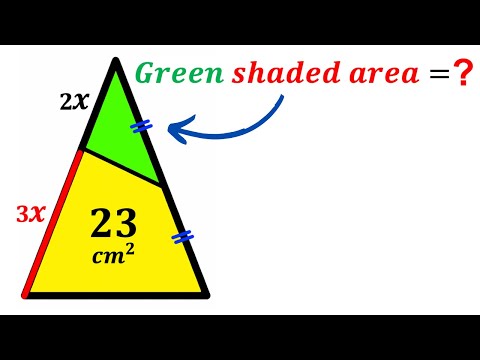 Can you find area of the Green shaded region? | (Justify) | #math #maths | #geometry