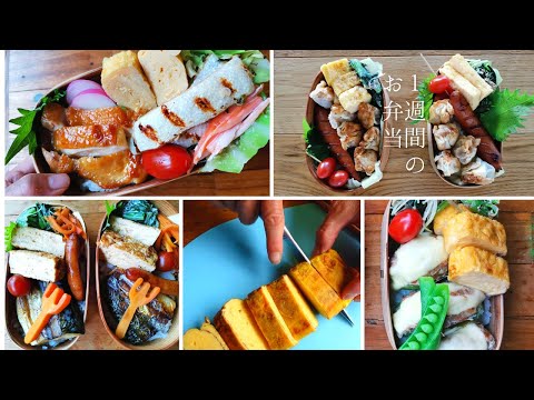 How I packed daily Bento boxes for 9-year-old-boy and me(single mom) #10 | １週間のお弁当 | 詰め方動画