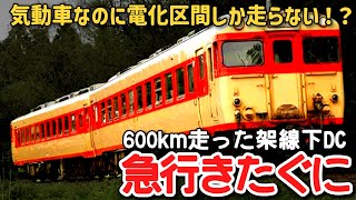 【迷列車で行こう】 #200 電化区間しか走らない気動車急行！？600キロ走った架線下DC「急行きたぐに」