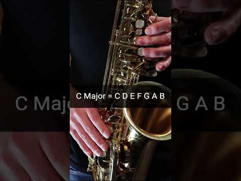 C Major Scale Fingerings on Sax! #freepdf #saxophone