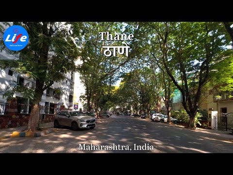 Driving Thane  - 4K HDR - A City Adjacent to Mumbai  - Maharashtra India