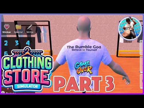 Designing Our First Male T-Shirt! | Clothing Store Simulator Part 3