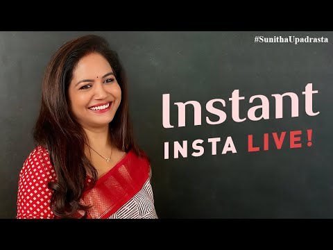 Instant INSTA LIVE! | Sunitha Latest Video 2025 | #InstaLive | Upadrasta Sunitha