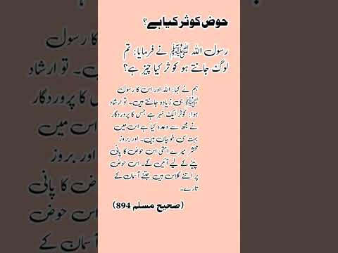 حوض کوثر کیا ہے؟