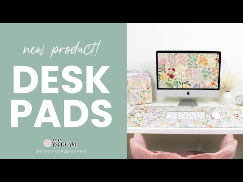 Garden Party Beige Desk Pad - bloom Daily Planners ®