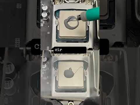 Testing thermal paste patterns   circle  vs dot   #technology #shorts