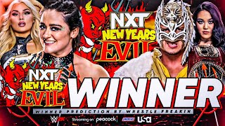 WWE NXT New Year's Evil 2024 - Winners Prediction HD | Wrestle Freakin