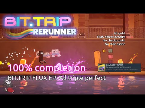 (100% completion) BIT.TRIP RERUNNER: FLUX EP perfection!!! | Choice Provisions | Windows | 2023