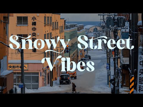 Snowy Street Vibes ❄️ Japanese Lofi Music for Relaxation and Study