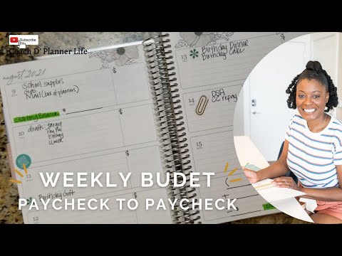 Paycheck to Paycheck Budget| 5- Minute Simple Setup in Erin Condren Planner