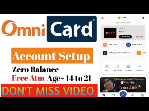 Omni card New Account Opening process || Omnicard Minor Account Opening 2022 #omnicard #manojdey