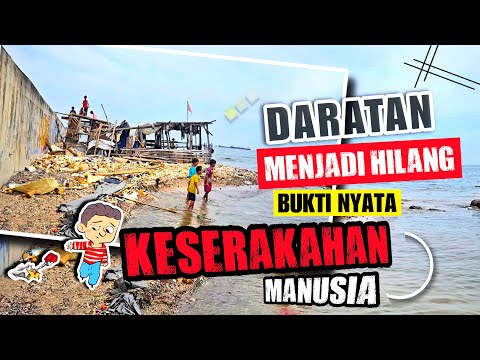 BUKTI KESERAKAHAN MANUSIA TERHADAP ALAM‼️ PENURUNAN TANAH SEMAKIN PARAH & AIR LAUT PARAH TERUS NAIK