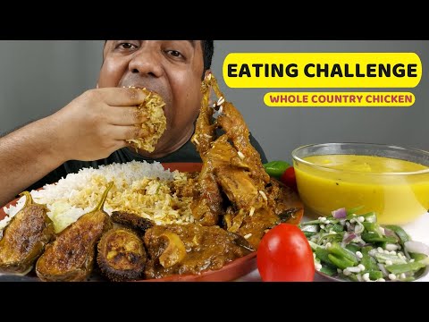 WHOLE DELICIOUS COUNTRY CHICKEN EATING CHALLENGE FOOD MUKBANG VLOG