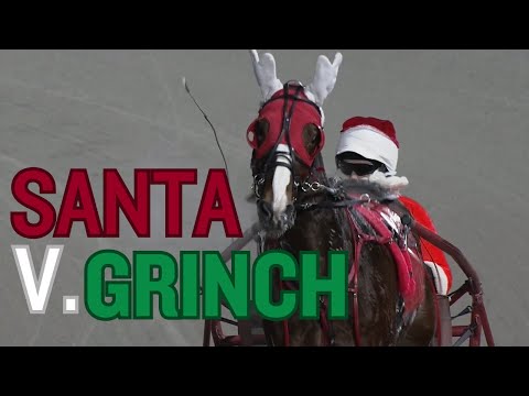 Did you know that reindeer can pace? Santa vs. the Grinch at Woodbine Mohawk!