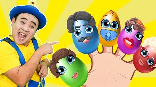 Egg Finger Family Song | Surprise Eggs Nursery Rhymes | Tigi Boo Kids Songs