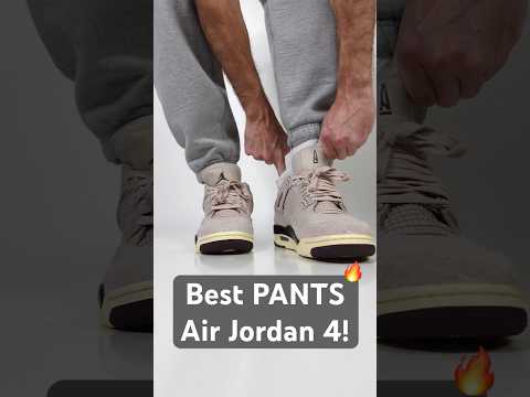 How to Style the Air Jordan 4 with Pants 👖🔥 #AirJordan4 #HowToStyle