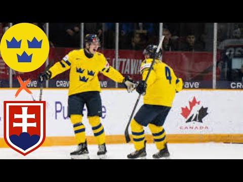 Sweden Vs Slovakia 2025 World Juniors Highlights (Round Robin) Feat@chrisxgames