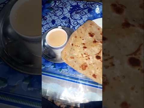 Nashta food | chaai paratha | Tea paratha #nashta #paratha #shorts