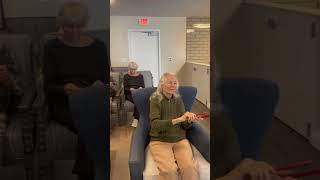 We are blessed to meet with our elderly in meaningful and uplifting ways. Senior Samba. 🎵 💕 🎶