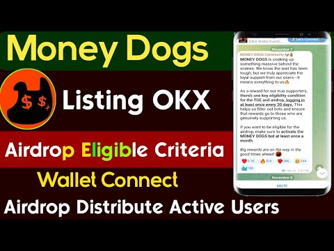 Money Dogs Airdrop • Money Dogs Listing date• Money dogs listing OKX Wallet•Money dogs walletConnect