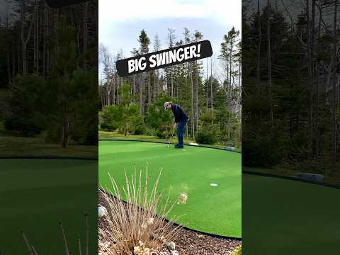 Big Swinging Putt! #shorts