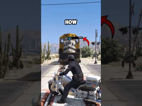 How to really stop the train in GTA 5 !! #shorts #grandtheftauto #gaming #gta5 #train