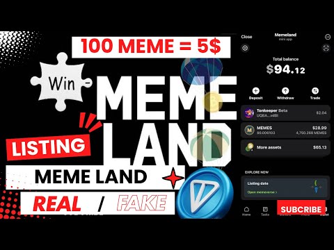 Memeland Airdrop Real Or Scam 😡| Memeland Listing Confirmed | Memeland Airdrop Withdraw Kab Hoga✅