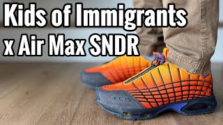 Nike Air Max SNDR x Kids of Immigrants “Sunrise” Review & On Feet