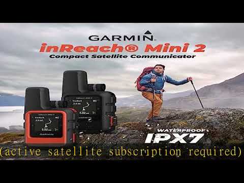 Garmin inReach Mini 2 Satellite Communicator (Flame Red) with Wearable4U Power Pack Bundle