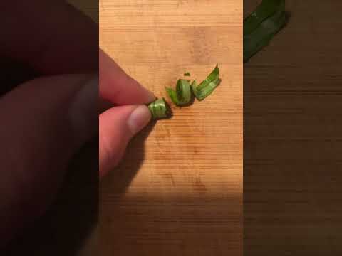 How to cut leaves the ✨ fancy ✨ way #cook #cut #shorts #food #fyp