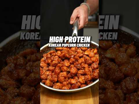 MOST DELICIOUS High Protein Korean Popcorn Chicken 🔥🍗🇰🇷 ONLY 495 Calories with 50g Protein!