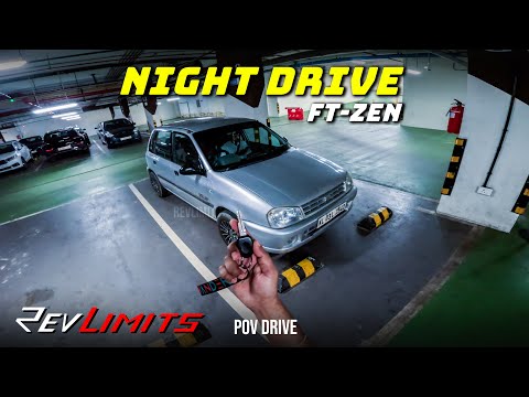 Night Drive - ASMR Ft- Maruti ZEN LXi | POV Drive #197 | RevLimits | #zen #marutisuzukizen