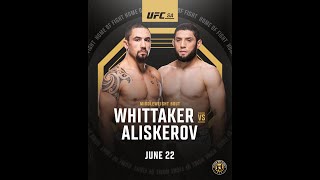 UFC Fight Night: Whittaker VS. Aliskerov