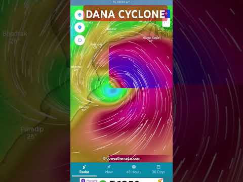 Dana cyclone at West Benga #wheather #cyclone #wind #water #rainfall #wetherupdate #westbengalboard