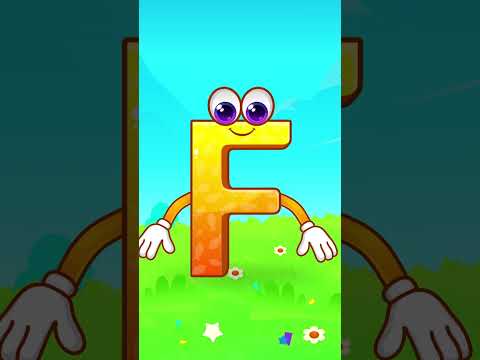 Alphabet Letter F |  Quickly Learn Tracing, Phonics Everything About ABC Letter F 🐟⛳🌼  #shorts