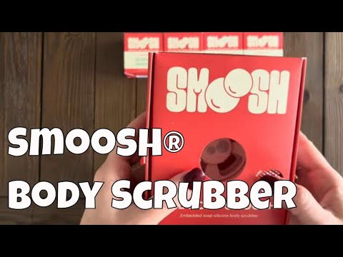 Unique soaping experience with this Smoosh body scrubber