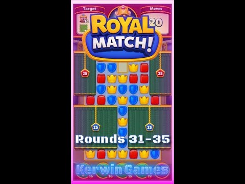 Royal Match Royal League Round 31 32 33 34 35 - No Boosters Gameplay