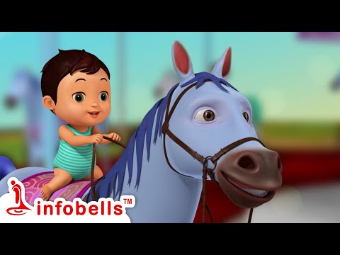 Kudure kudure kudure- Merry-Go-Round | Kannada Rhymes for Children | Infobells #kannadarhymes