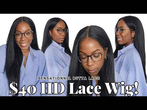 $40 Textured Banger! NEW Sensationnel PRE-CUT Butta Lace Wig UNIT 2 HD Lace Beginner Wig Install