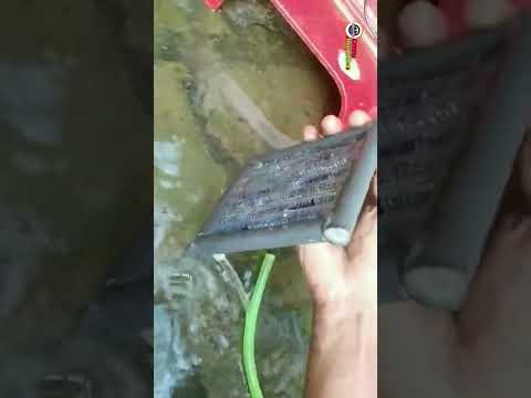 homemade radiator and DC 12v water pump