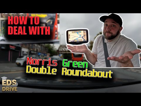 How To Deal With Double Roundabout Norris Green  |  Using Sat Nav |Driving Test Liverpool